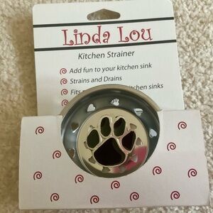 NWT Linda Lou Paw Print Kitchen Stainer